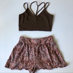 American Eagle High Waisted Flowy Shorts
